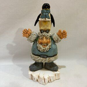 David Frykman The Arctic Fisherman 1999 Polar Santa with Penguin